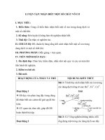 LUYỆN TẬP: NHẬN BIẾT MỘT SỐ CHẤT VÔ CƠ pdf