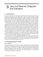 RESTORATION AND MANAGEMENT OF LAKES AND RESERVOIRS - CHAPTER 3 ppt