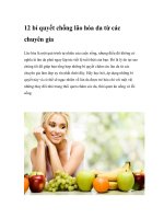 12 bí quyết chống lão hóa da từ các chuyên gia pdf