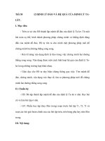 Tiết 38 ĐỊNH LÝ ĐẢO VÀ HỆ QUẢ CỦA ĐỊNH LÝ TALET docx