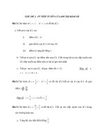 CHỦ ĐỀ 2. PT TIẾP TUYẾN CỦA ĐỒ THỊ HÀM SỐ potx