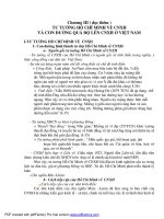 Chương III ( đọc thêm ) TƯ TƯỞNG HỒ CHÍ MINH VỀ CNXH VÀ CON ĐƯỜNG QUÁ ĐỘ doc