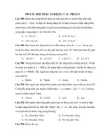999 CÂU HỎI TRẮC NGHIỆM LÝ 12 - PHẤN 9 ppt
