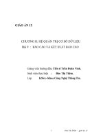 CHƯƠNG II: HỆ QUẢN TRỊ CƠ SỞ DỮ LIỆU potx