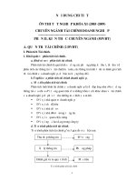 Nội dung ôn thi tốt nghiệp khóa XI chuyên ngành tài chính doanh nghiệp doc