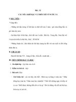 CÁC MÙA KHÍ HẬU VÀ THỜI TIẾT Ở NƯỚC TA doc