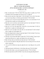 Ngân hàng câu hỏi môn tư tưởng Hồ Chí Minh ppsx