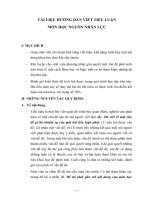 Hướng dẫn viết tiểu luận Nguồn nhân lực pps