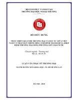 phát triển quan hệ thương mại và đầu tư giữa việt nam và nhật bản trong bối cảnh hình thành bfta giữa hai nước