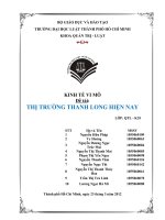 kinh tế vi mô thuyết trình thị trường thanh long hiện nay