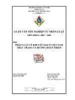 pháp luật về khuyến mại ở việt nam thực tiễn và hướng hoàn thiện
