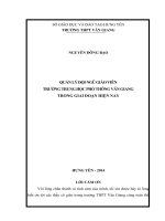 skkn quản lý đội ngũ giáo viên ở trường trung học phổ thông trong giai đoạn hiện na
