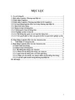 phân tích hoạt động logistics đầu vào của amazon.com