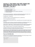 TẠO HÀNG LOẠT ĐỐI TƯỢNG VỚI MẪU TEMPLATE VÀ MẪU BUILDER doc