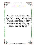 Báo cáo nghiên cứu khoa học 