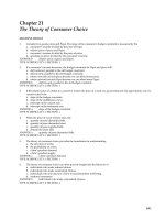 Chapter 21 The Theory of Consumer Choice ppt