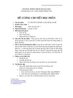 Đề cương chi tiết học phần: Lý thuyết tập hợp và đại số quan hệ pptx