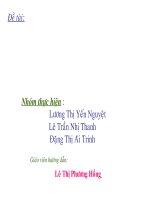 Giáo án điện tử môn sinh vật: Sinh sản vô tính ở sinh vật pdf