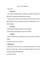 BÀI 27: LỰC ĐIỆN TỪ I- MỤC TIÊU 1. Kiến thức: - Mô tả được thí nghiệm docx