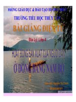 Địa Lý: Lớp 4 Đồng Bằng Nam Bộ doc