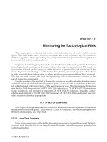 Air Sampling and Industrial Hygiene Engineering - Chapter 11 pps