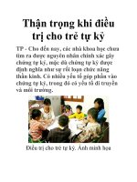 Thận trọng khi điều trị cho trẻ tự kỷ pot