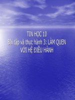 LÀM QUEN VỚI HỆ ĐIỀU HÀNH docx