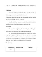 TÍNH CHẤT ĐƯỜNG PHÂN GIÁC CỦA TAM GIÁC doc