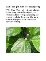 Thuốc đơn giản chữa đau, viêm cột sống pdf