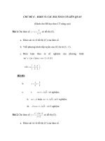 CHỦ ĐỀ 6’. KSHS VÀ CÁC BÀI TOÁN CÓ LIÊN QUAN (Dành cho HS học theo CT nâng cao) docx