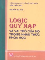 Logic quy nạp và vai trò của nó trong nhận thức khoa học part 1 pot