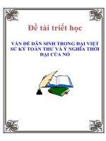 Đề tài triết học 