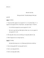 Đề số 18: Môn thi: Hoá Học ppsx