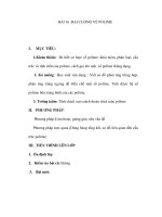 BÀI 16. ĐẠI CƯƠNG VỀ POLIME ppt