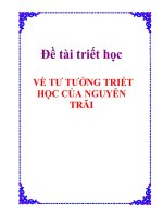 Đề tài triết học 