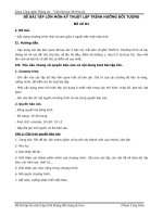 Các đề tài bài tập môn kỹ thuật lập trình hướng đói tượng