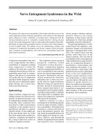 Hội chứng thần kinh ở cổ tay docx