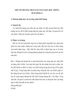 MỘT SỐ PHƯƠNG PHÁP GIẢI TOÁN HOÁ HỌC THÔNG DỤNG(Phần 3) pptx