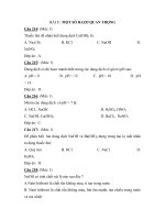 BÀI 8 : MỘT SỐ BAZƠ QUAN TRỌNG ppt