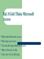 Bài 3:Giíi Thiệu Microsoft Access potx
