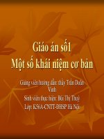 Giáo án số 1_ Một số khái niệm cơ bản ppt