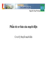 Cơ sở lý thuyết mạch điện: Phần tử cơ bản của mạch điện ppsx