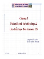 Chương 5 Phân tích tình thế chiến lược & Các chiến lược điển hình của doanh nghiệp ppsx
