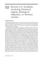 EMERGENCY RESPONSE TO CHEMICAL AND BIOLOGICAL AGENTS - CHAPTER 10 docx
