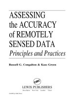 ASSESSING the ACCURACY of REMOTELY SENSED DATA - CHAPTER 1 ppt