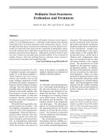 Gãy xương chân trẻ em pot