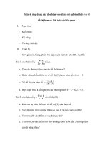 Ứng dụng của đạo hàm vào khảo sát sự biến thiên và vẽ đồ thị hàm số. pptx