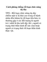 Cách phòng chống rối loạn chức năng dạ dày pptx