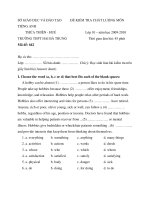 ĐỀ KIỂM TRA CHẤT LƯỢNG TIẾNG ANH 10 THPT HAI BÀ TRƯNG ĐỀ 642 pptx