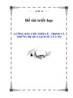 Đề tài triết học 